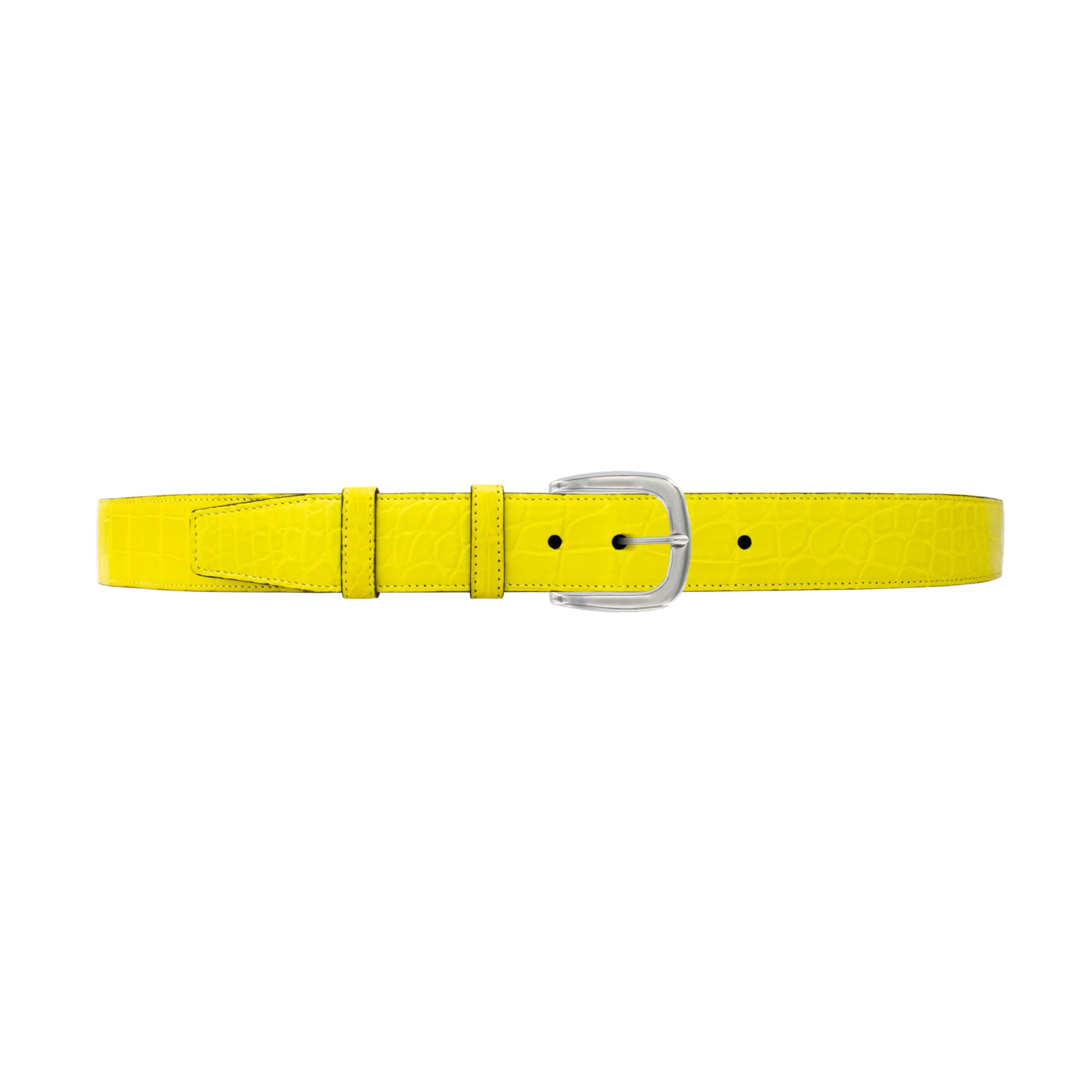 1 1/2" Canary Seasonal Belt with Oxford Cocktail Buckle in Polished Nickel