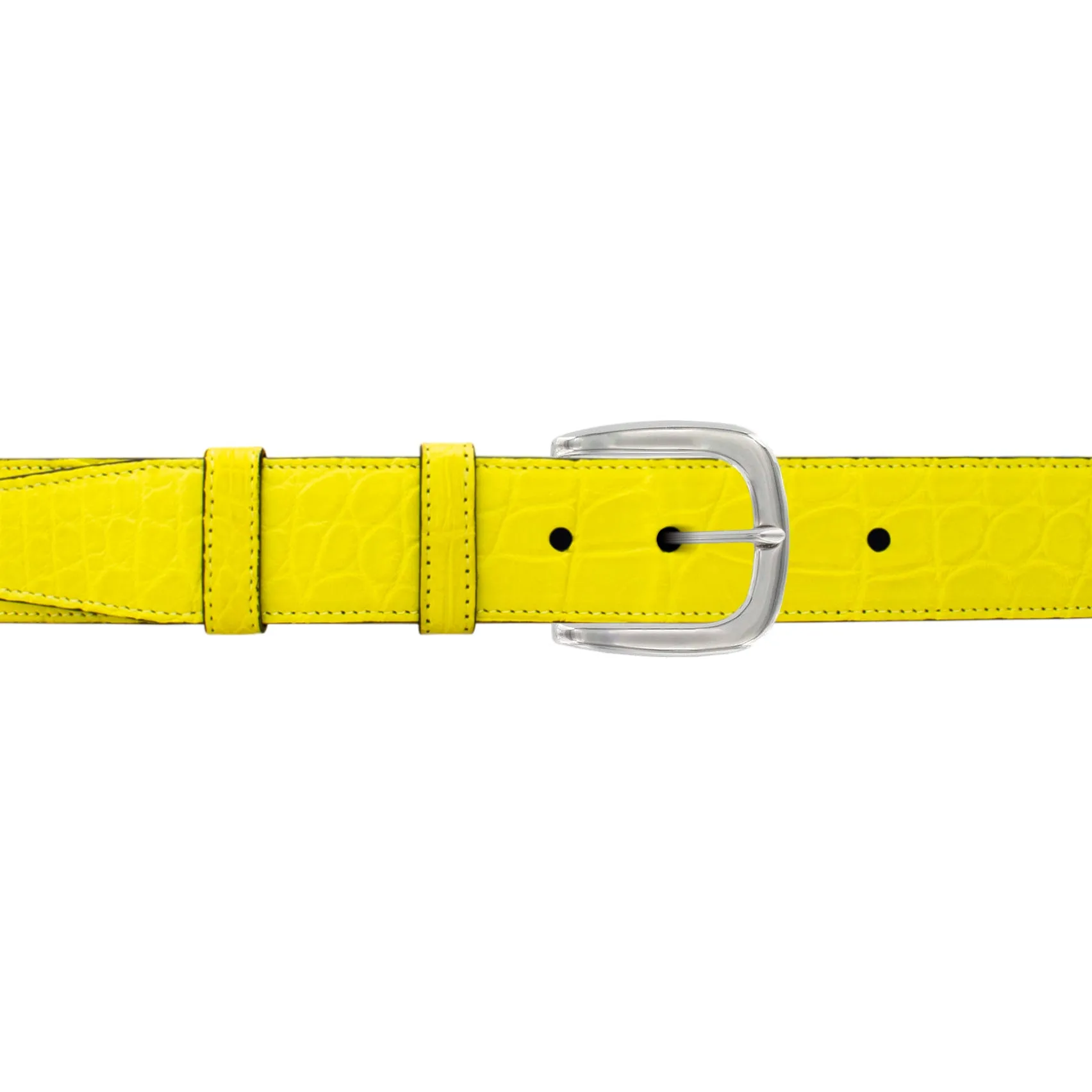 1 1/2" Canary Seasonal Belt with Oxford Cocktail Buckle in Polished Nickel