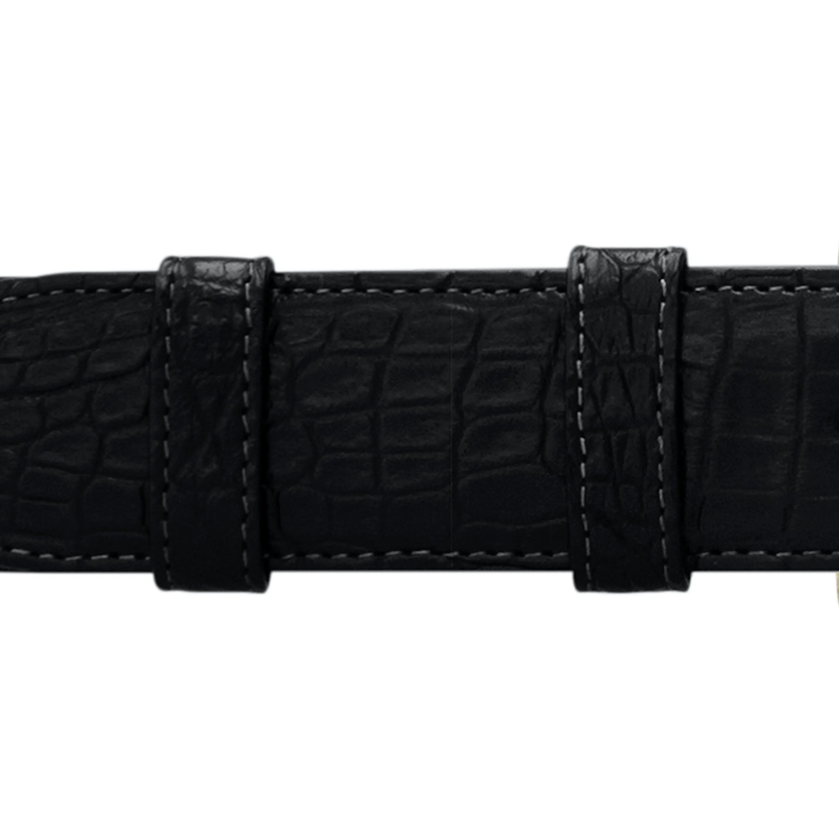 1 1/2" Raven Classic Belt with Derby Cocktail Buckle in Matt Nickel