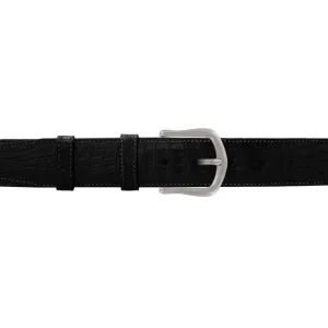1 1/2" Raven Classic Belt with Derby Cocktail Buckle in Matt Nickel