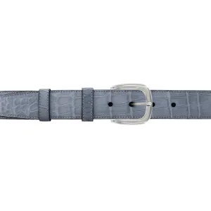 1 1/4" Slate Seasonal Belt with Oxford Cocktail Buckle in Polished Nickel