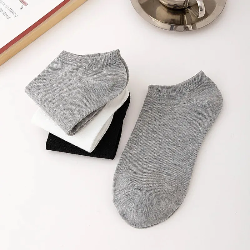 12 Pairs Men's Low-Cut Breathable Boat Socks