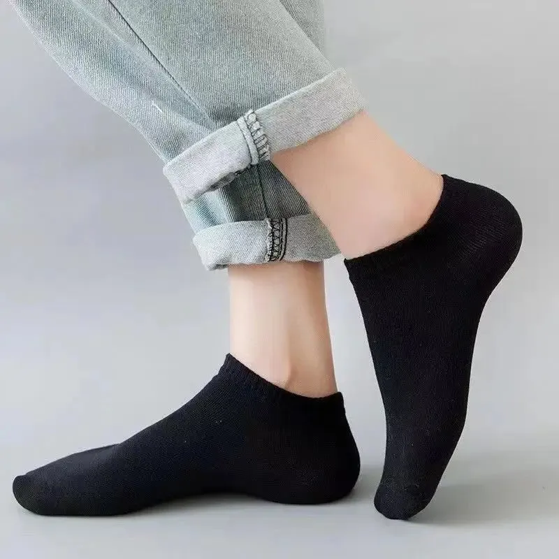 12 Pairs Men's Low-Cut Breathable Boat Socks