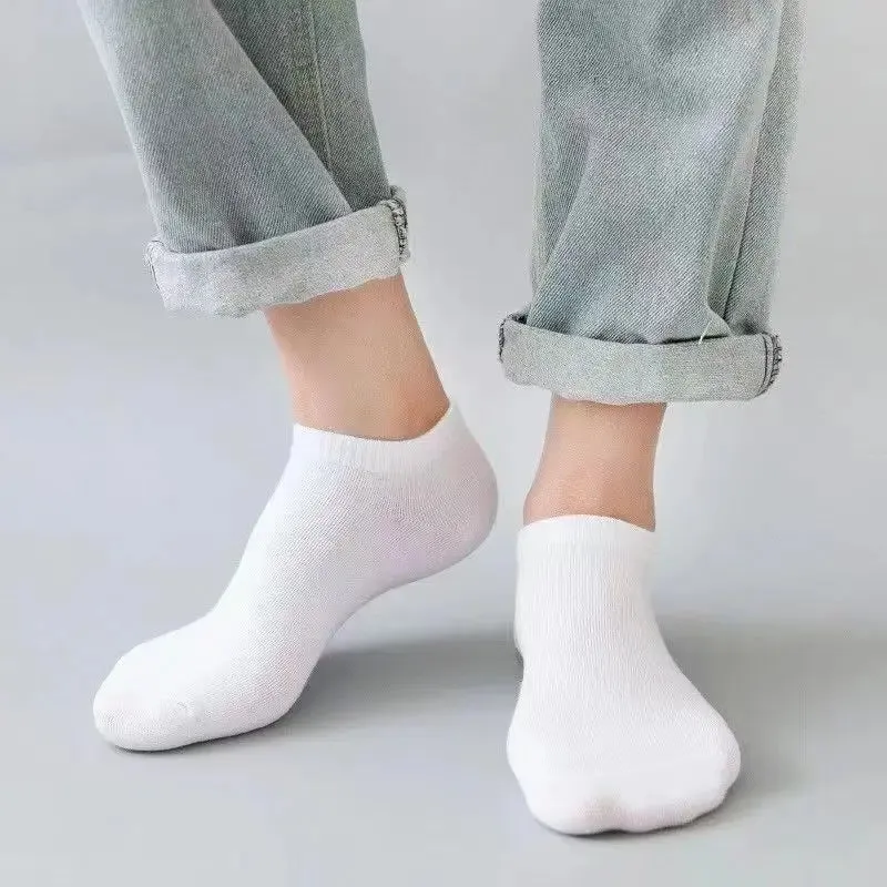 12 Pairs Men's Low-Cut Breathable Boat Socks