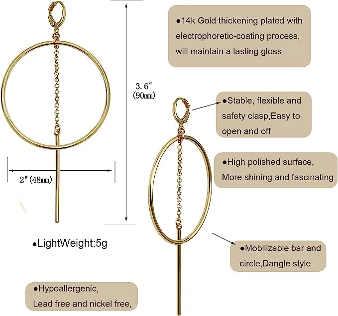 14k Gold Silver Earrings for Women