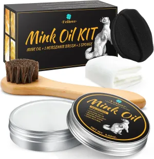 4-in-1 Mink Oil Leather Conditioner Cleaner 3.5 oz