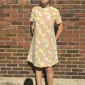 60s Handmade floral dress