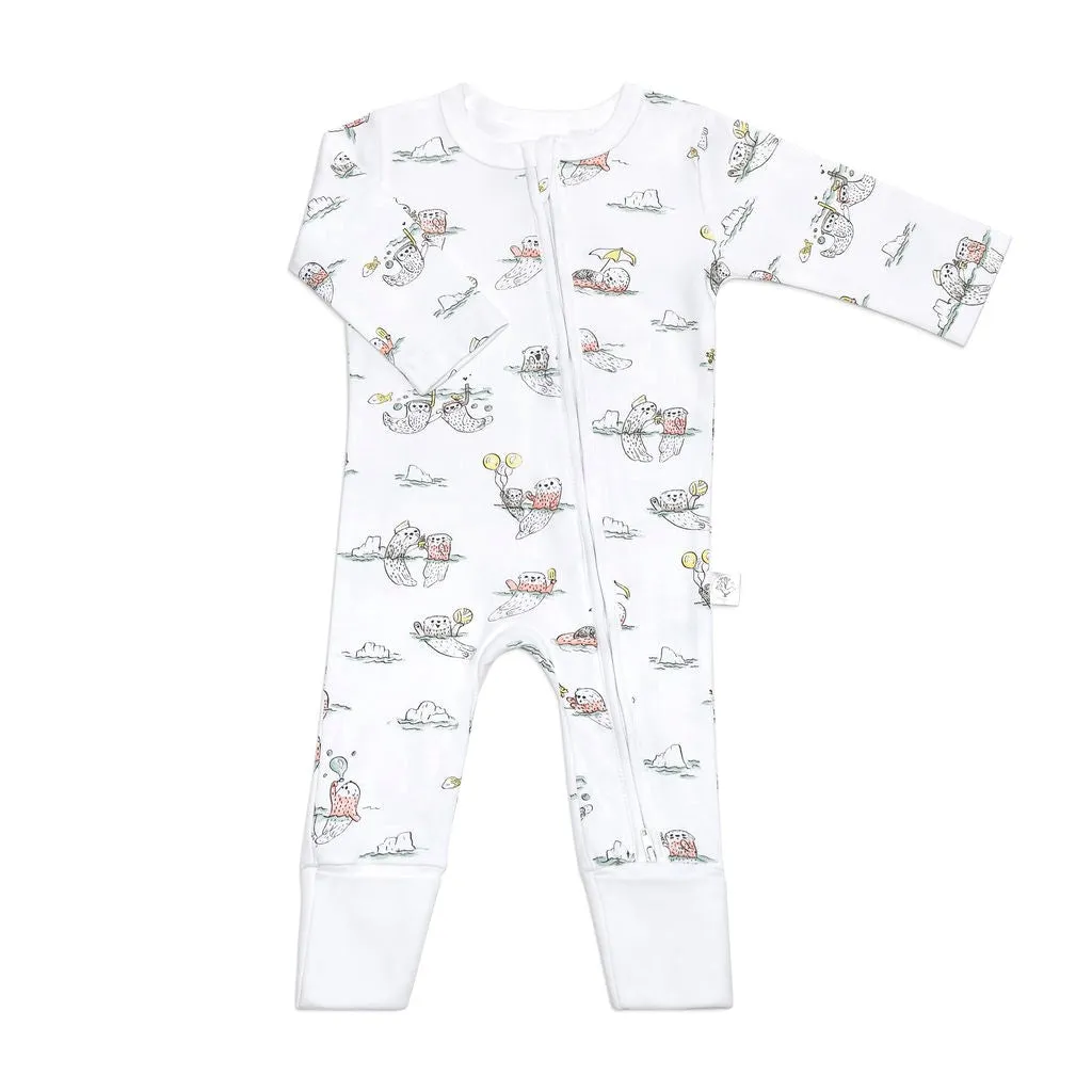 65% off SALE! 2 in 1 Pajama/Playsuit Playful Otters | Gender Neutral