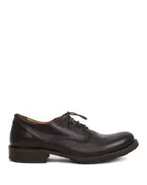706 Brown Leather Derby Shoes