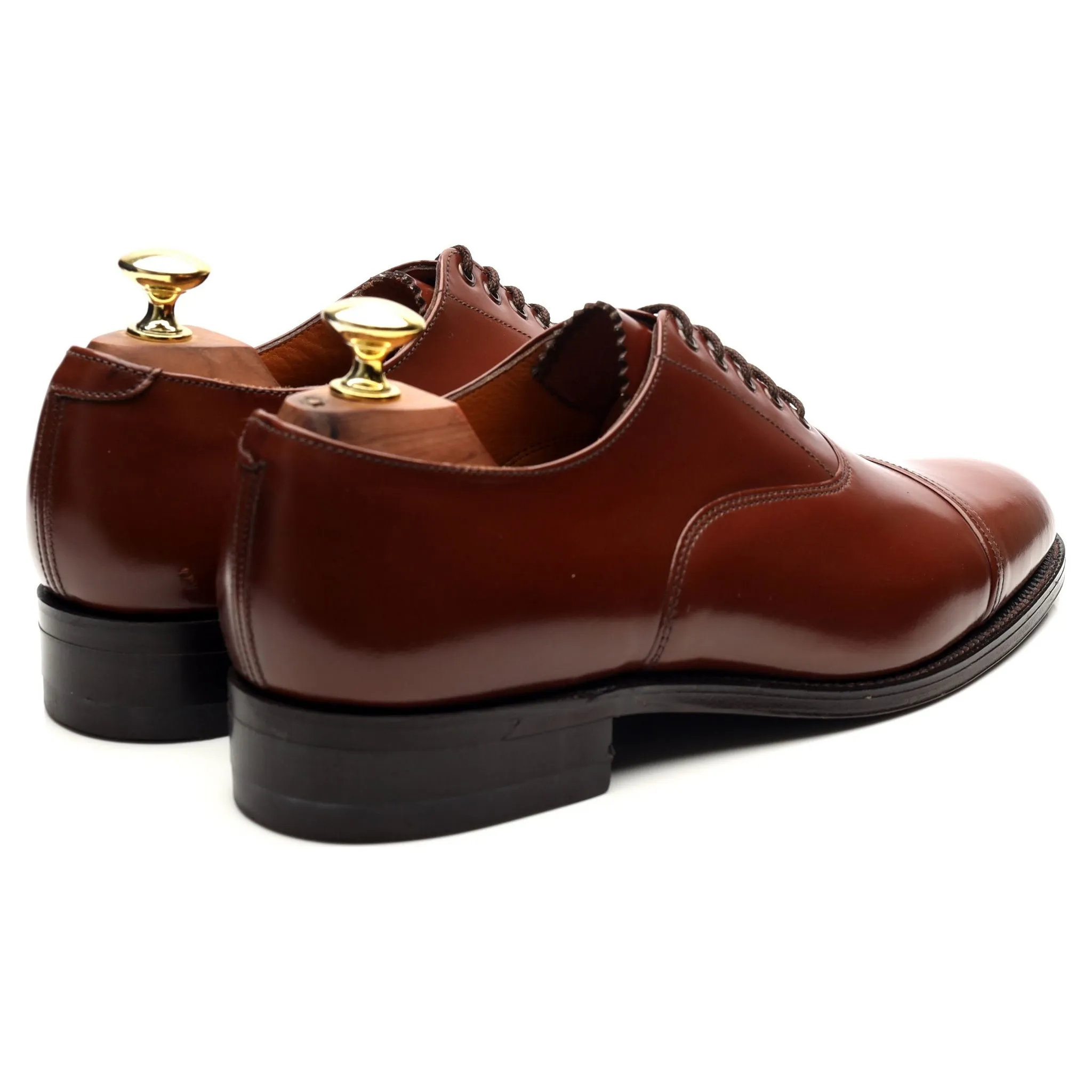 '9802/T' Brown Leather Oxford UK 7