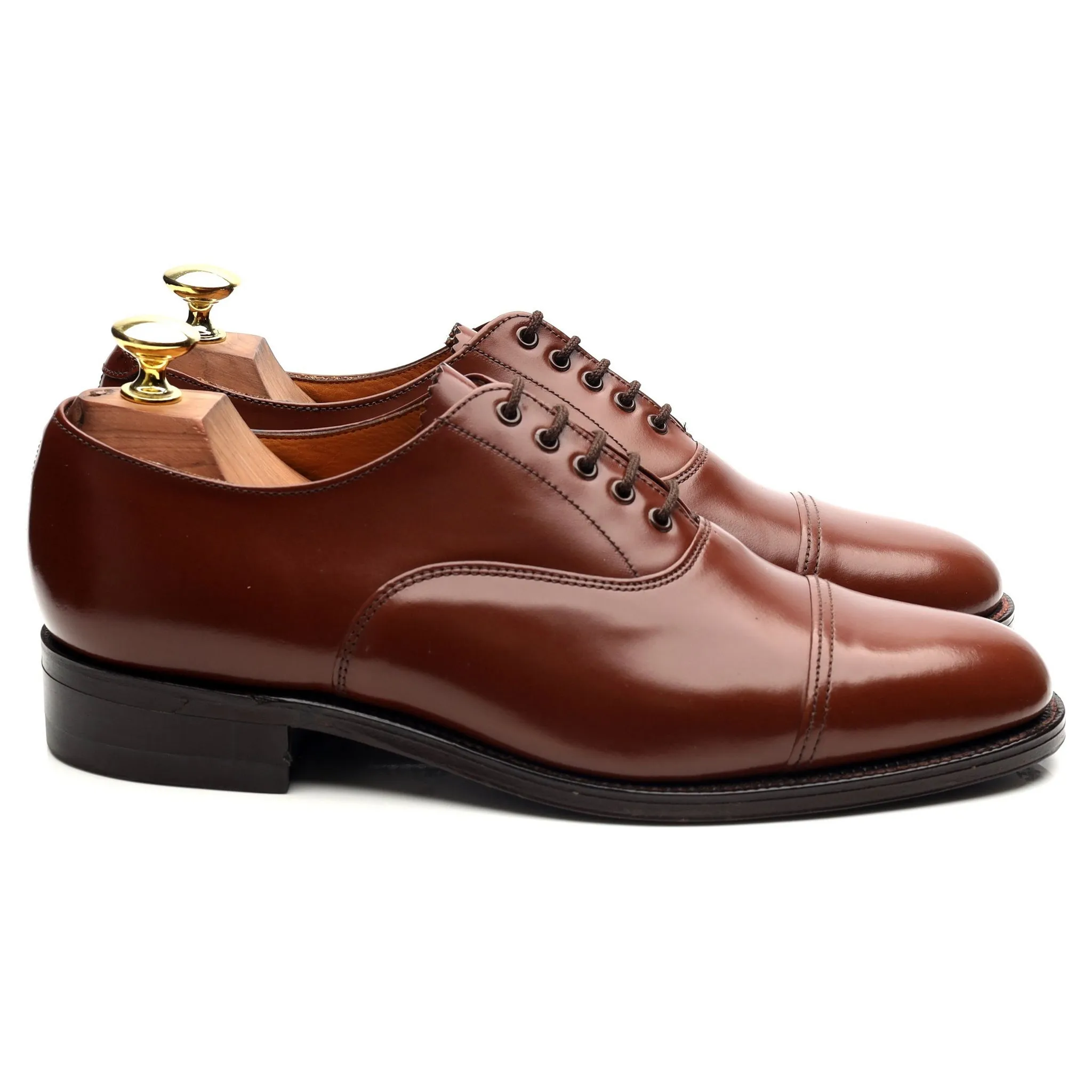 '9802/T' Brown Leather Oxford UK 7