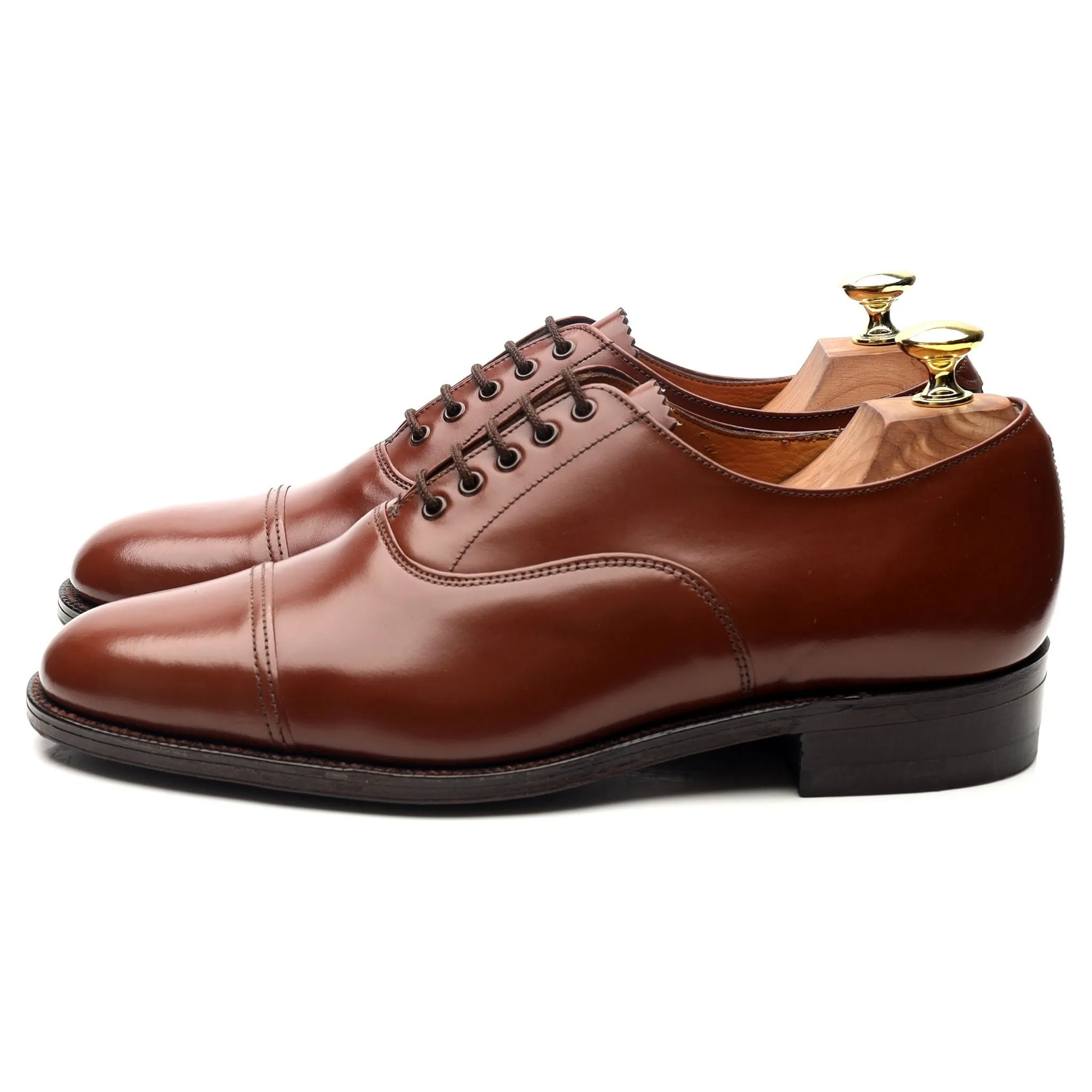 '9802/T' Brown Leather Oxford UK 7