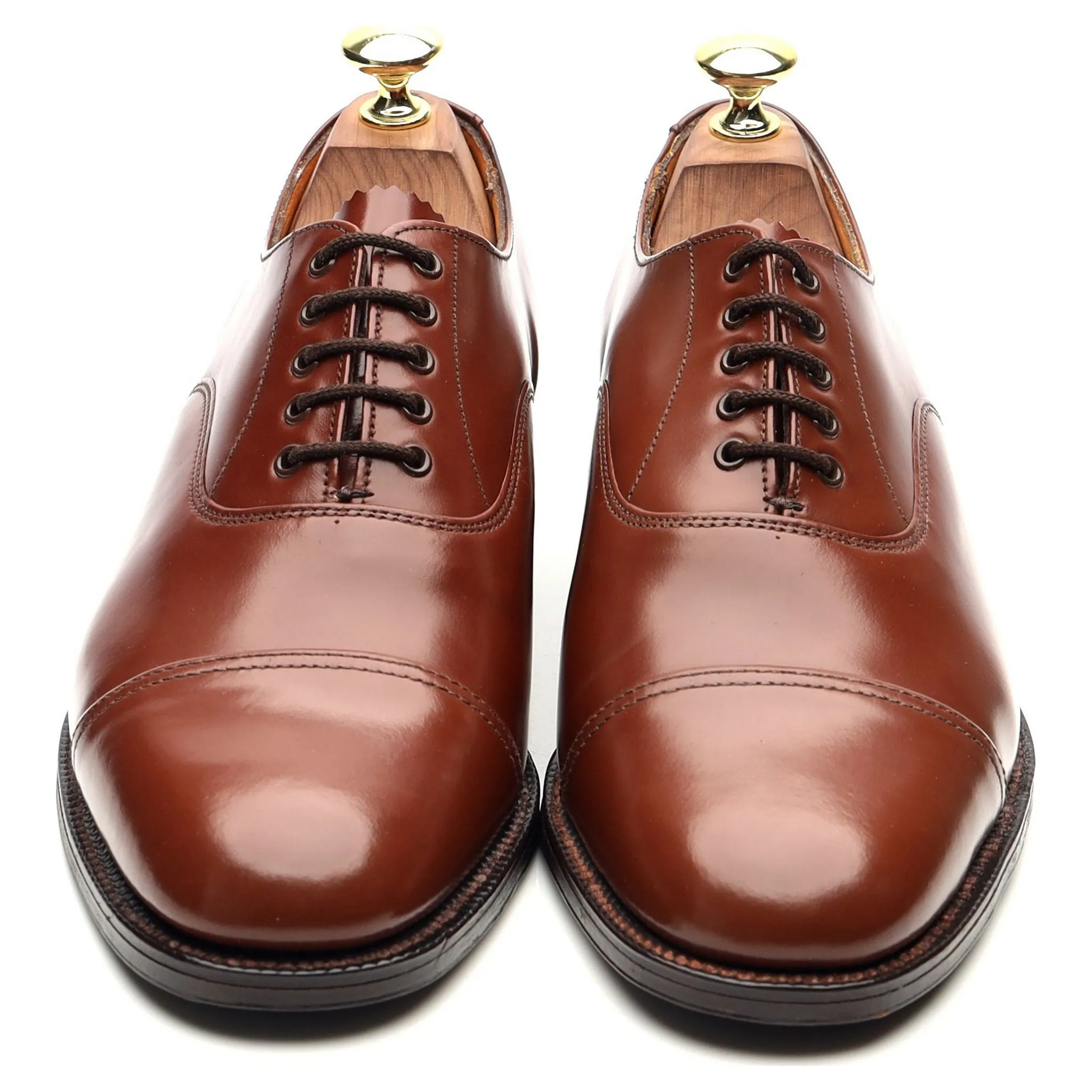 '9802/T' Brown Leather Oxford UK 7