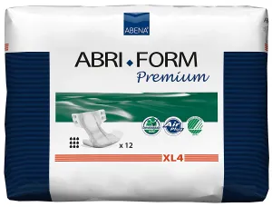 Abena 43071 4000ml Abri Form Premium Extra Large Breathable Brief Count Size: 12