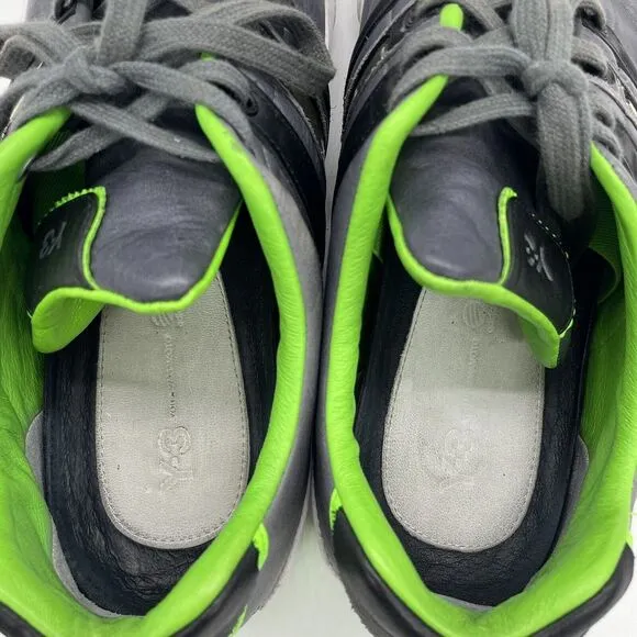 Adidas Mens‎ Size 9.5 Shoes Y-3 Yohji Yamamoto Gray White Green Sneaker Athletic