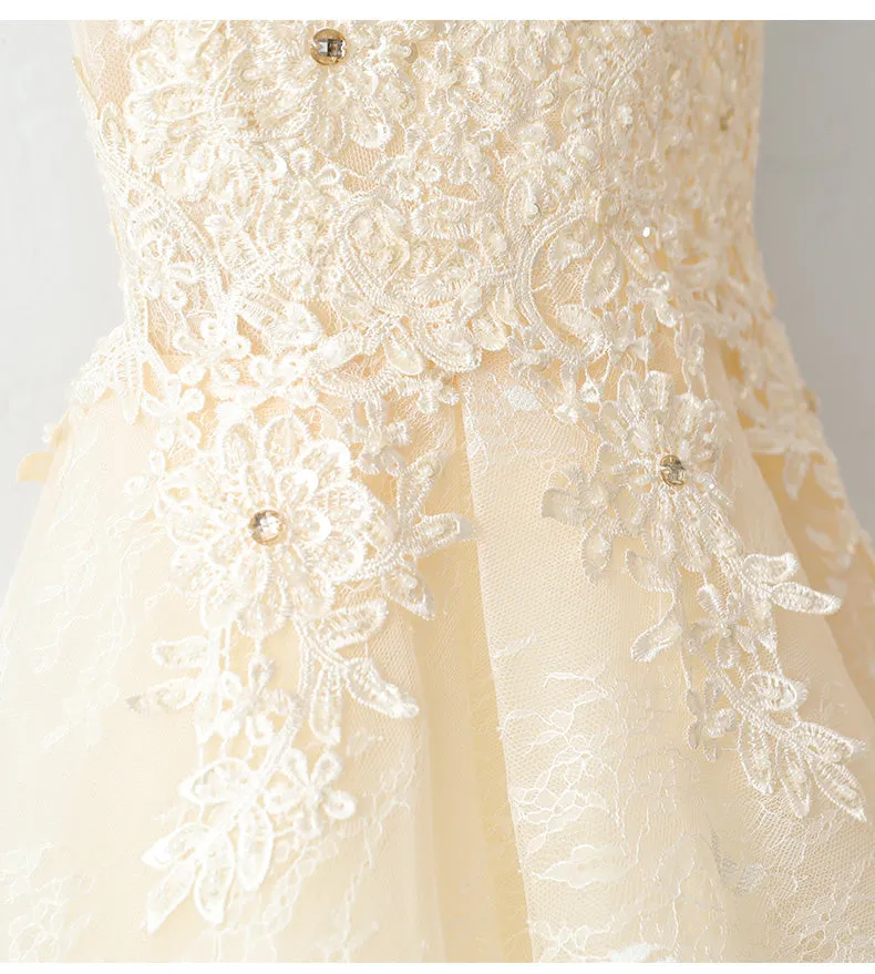 Adorable Handmade Short V-neckline Lace Formal Dress, Lovely Party Dress
