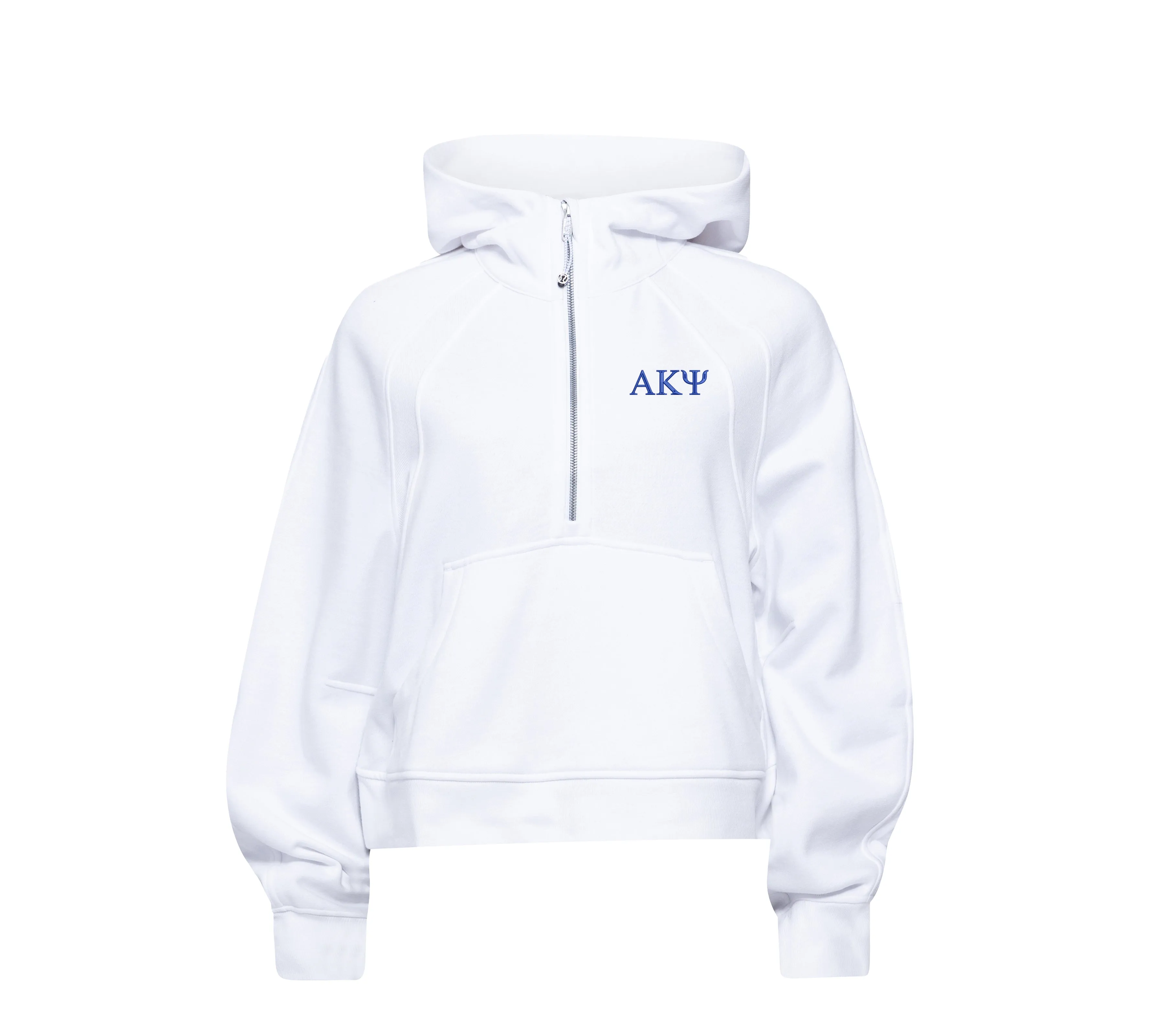 Alpha Kappa Psi lululemon Scuba Oversized Half-Zip Hoodie - White