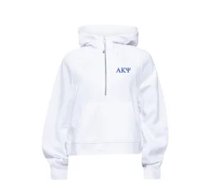 Alpha Kappa Psi lululemon Scuba Oversized Half-Zip Hoodie - White