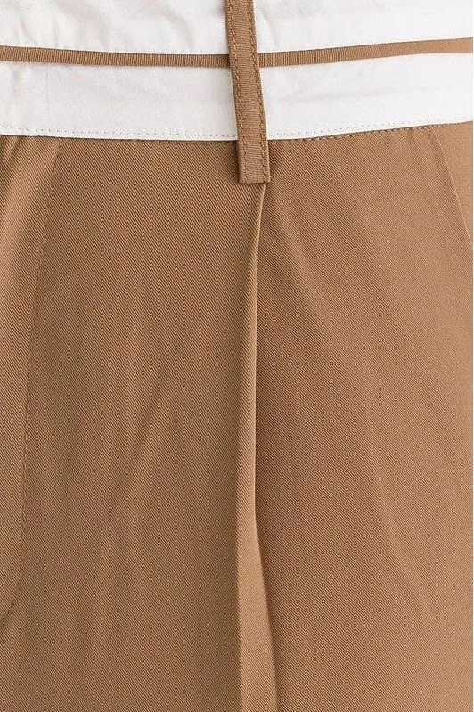 Andi Detail Pleated Wide Leg Pant