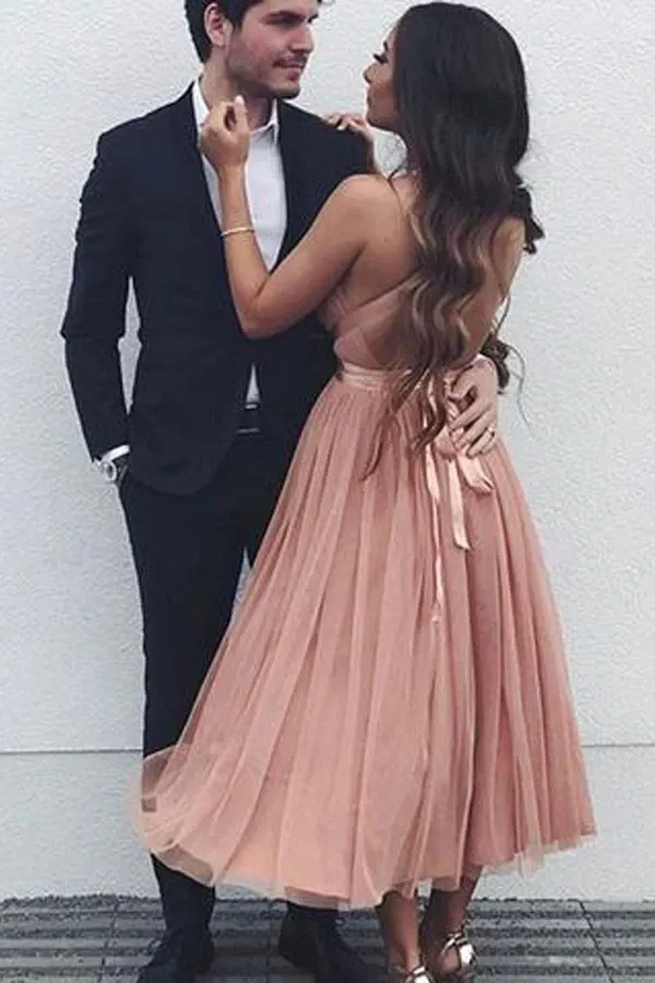 Anneprom Cute V Neck Tulle Short Prom Dress Homecoming Dresses APP0174
