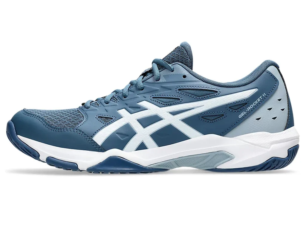 Asics Gel Rocket 11 Badminton Shoe | Vintage Indigo/White