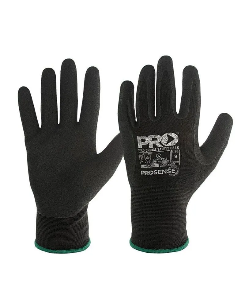 Assassin Nitrile Grip Glove 12 Pack - Black