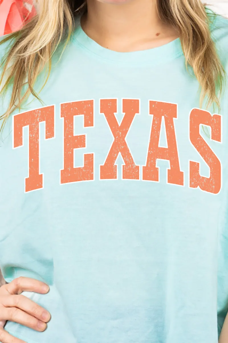 Athletic Varsity Texas Women's Soft-Tek Blend Crop T-Shirt
