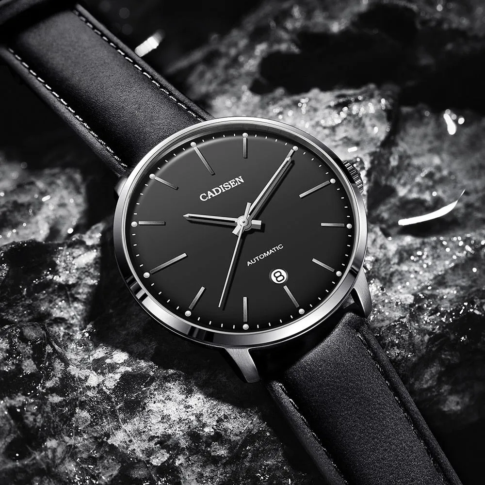 Automatic Mechanical  Leather Casual Business Retro Wrist watch
