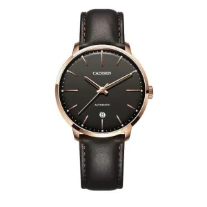 Automatic Mechanical  Leather Casual Business Retro Wrist watch