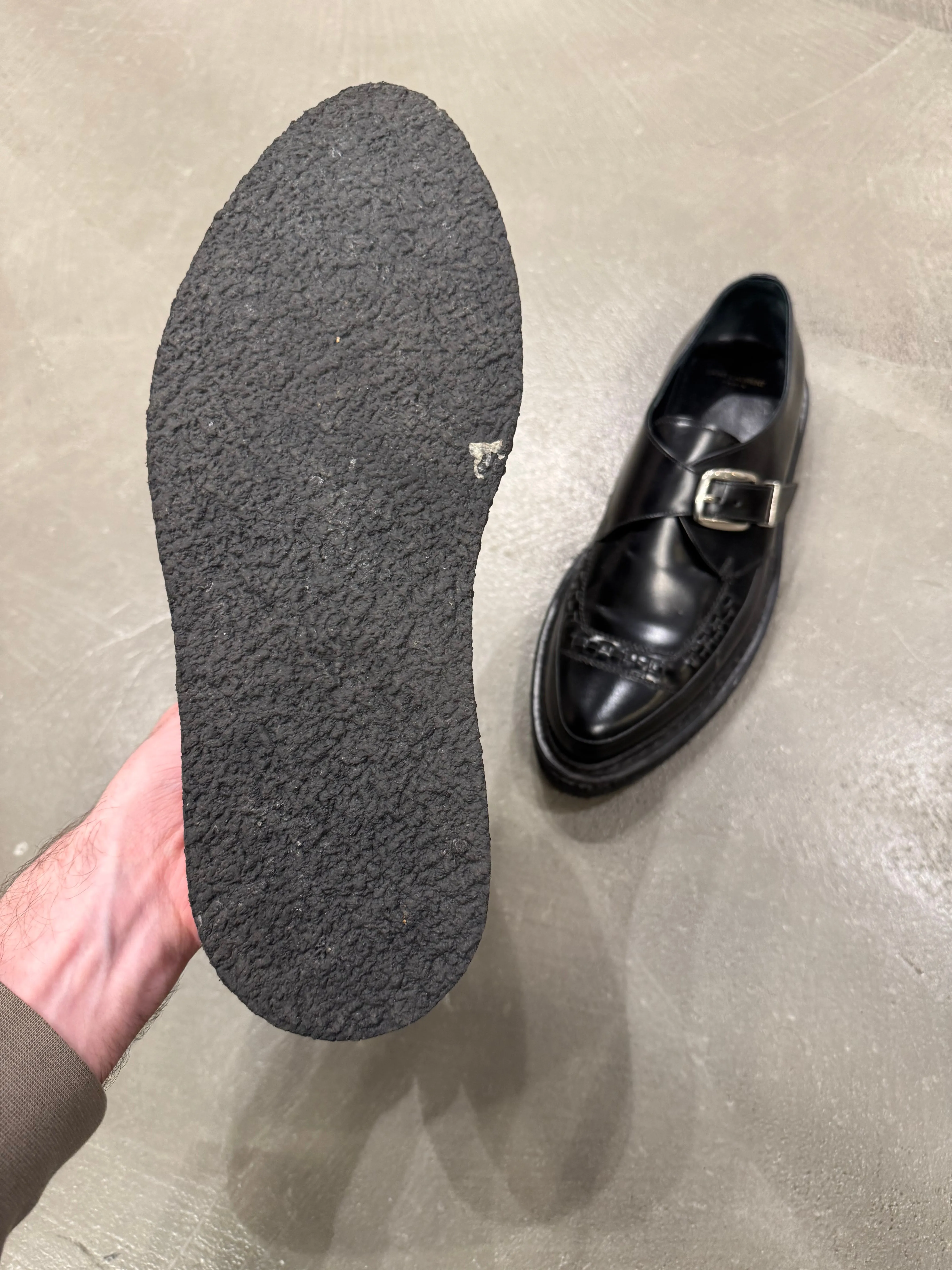 A/W2014 Saint Laurent by Hedi Slimane runway leather creepers derby shoes