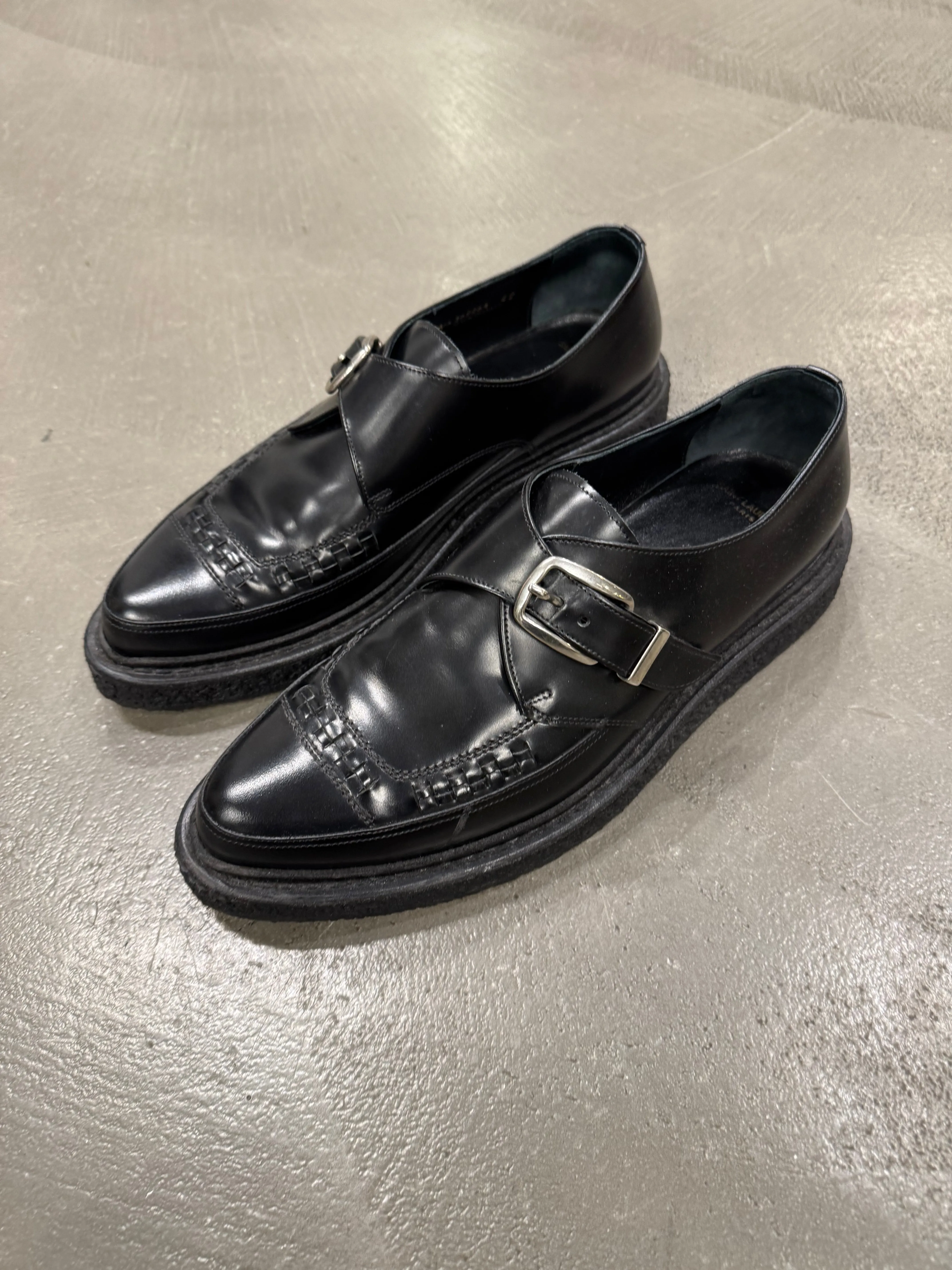 A/W2014 Saint Laurent by Hedi Slimane runway leather creepers derby shoes