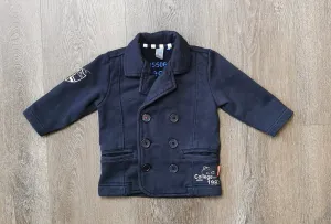 BABY BOY SIZE 6 MONTHS - PETIT LEM, Designer Fashion, Navy Blue Soft Blazer Jacket GUC B30