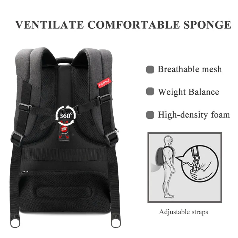 Backpack USB Charging & Anti-Theft <br> Oxford
