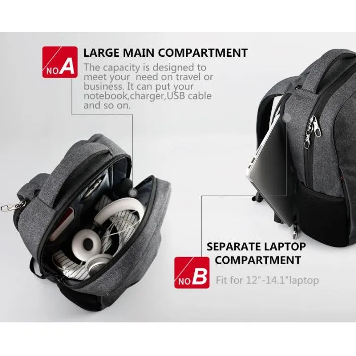 Backpack USB Charging & Anti-Theft <br> Oxford