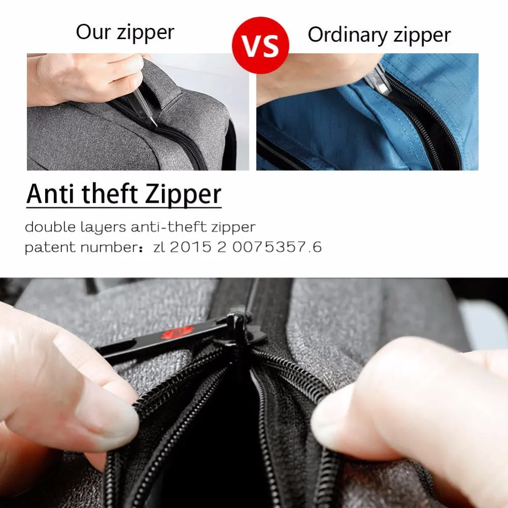 Backpack USB Charging & Anti-Theft <br> Oxford