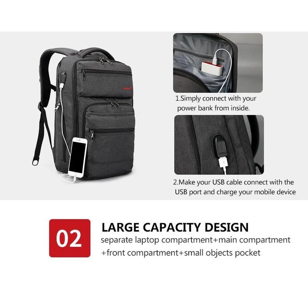 Backpack USB Charging & Anti-Theft <br> Oxford