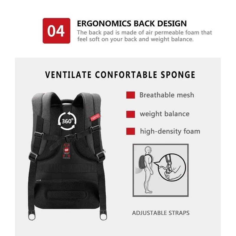 Backpack USB Charging & Anti-Theft <br> Oxford