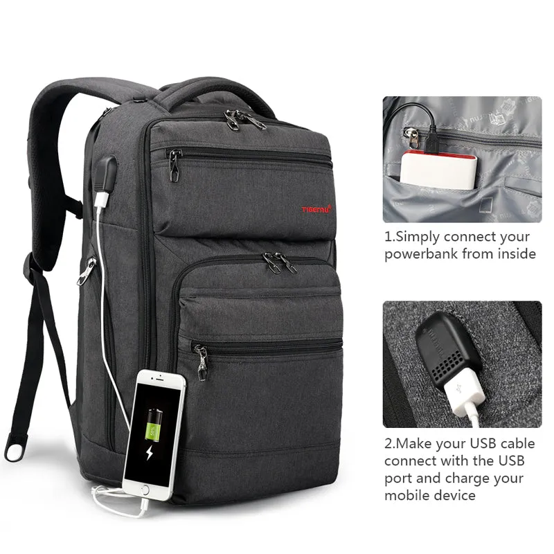 Backpack USB Charging & Anti-Theft <br> Oxford