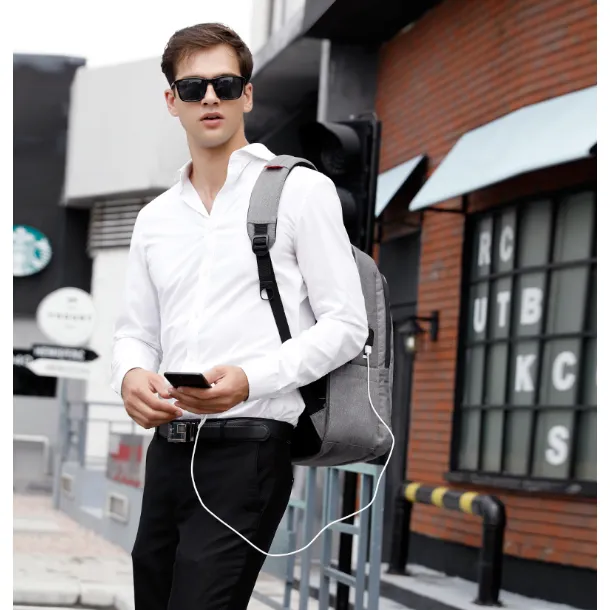 Backpack USB Charging & Anti-Theft <br> Oxford