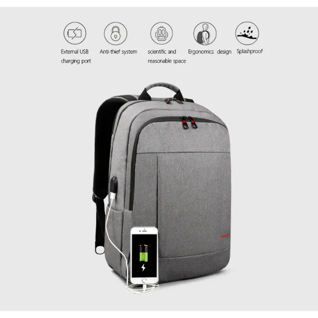 Backpack USB Charging & Anti-Theft <br> Oxford