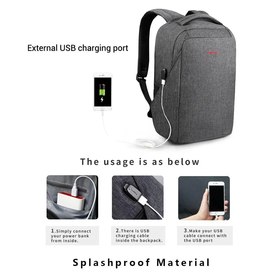 Backpack USB Charging & Anti-Theft <br> Oxford