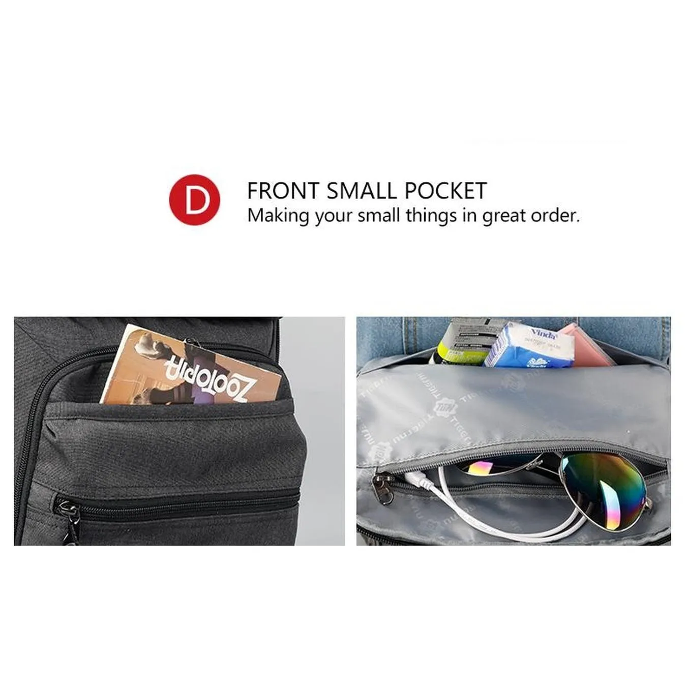 Backpack USB Charging & Anti-Theft <br> Oxford