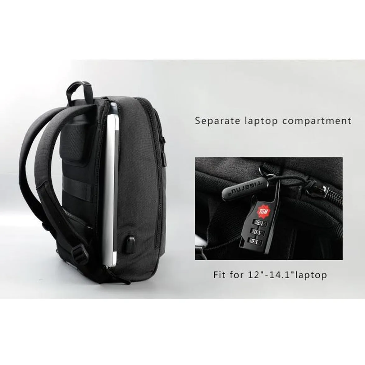 Backpack USB Charging & Anti-Theft <br>Oxford