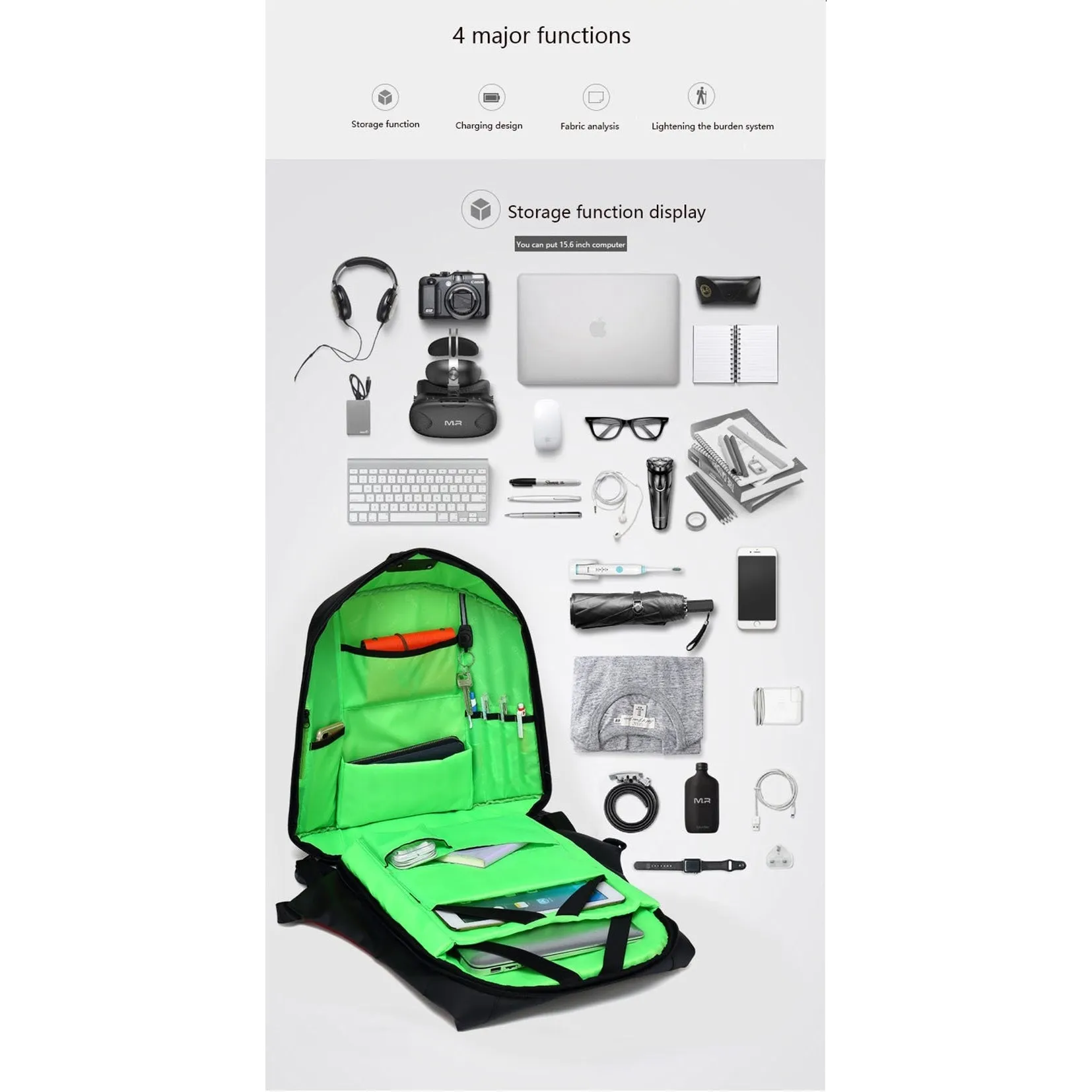 Backpack USB Charging & Anti-Theft<br> Ox