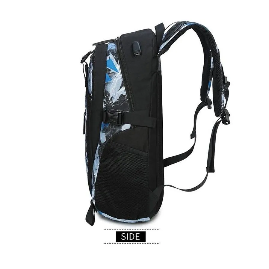 Backpack USB Charging & Water Resistant <br> Oxford