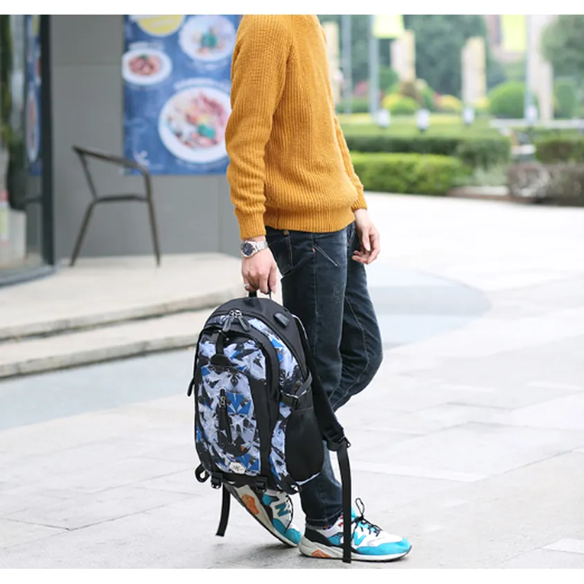 Backpack USB Charging & Water Resistant <br> Oxford