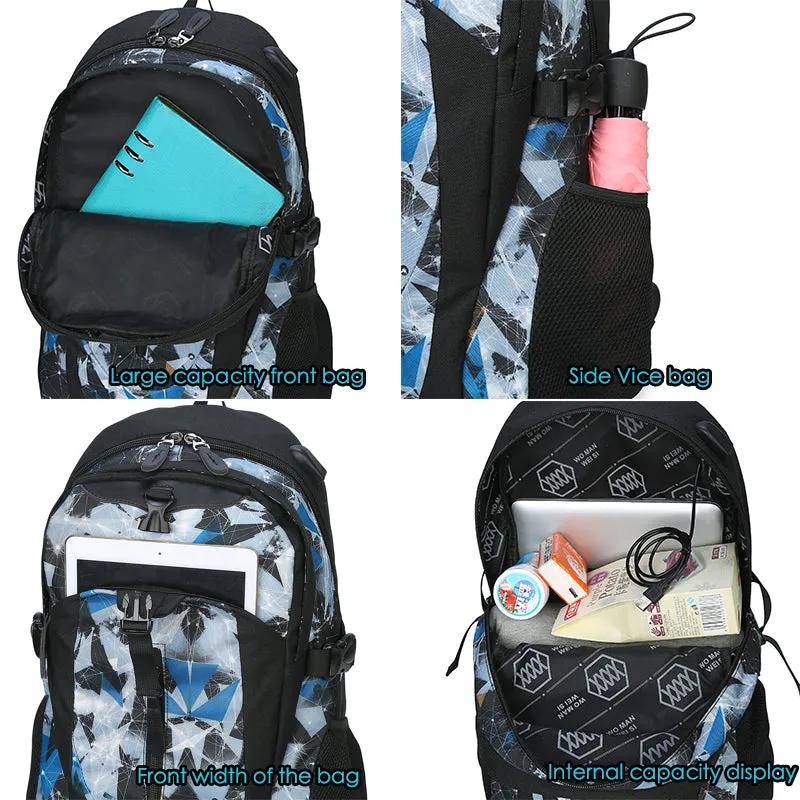 Backpack USB Charging & Water Resistant <br> Oxford