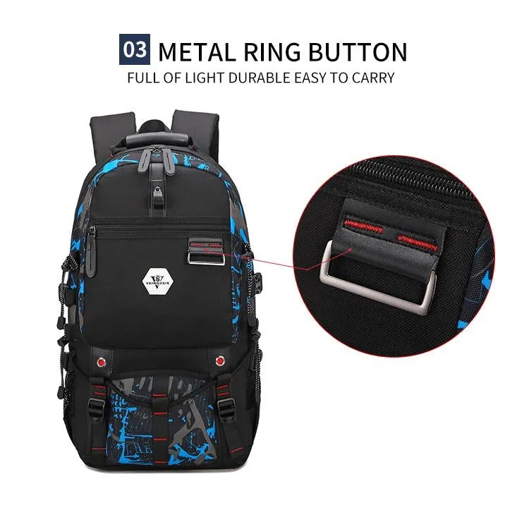 Backpack USB Charging & Water Resistant <br> Oxford