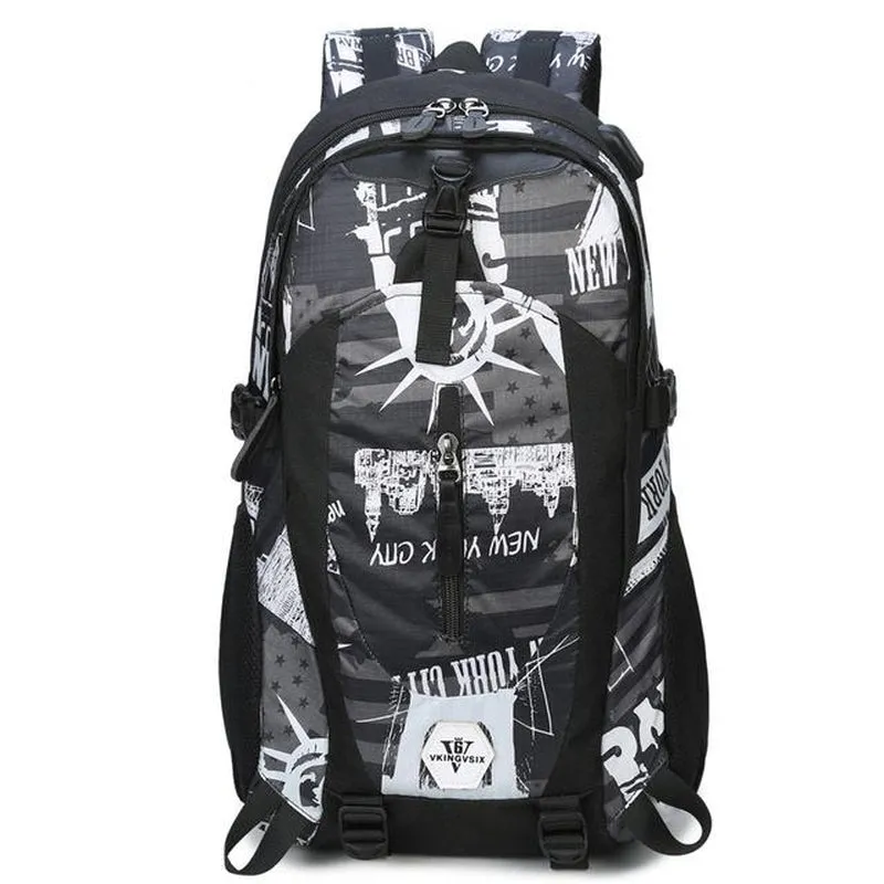Backpack USB Charging & Water Resistant <br> Oxford