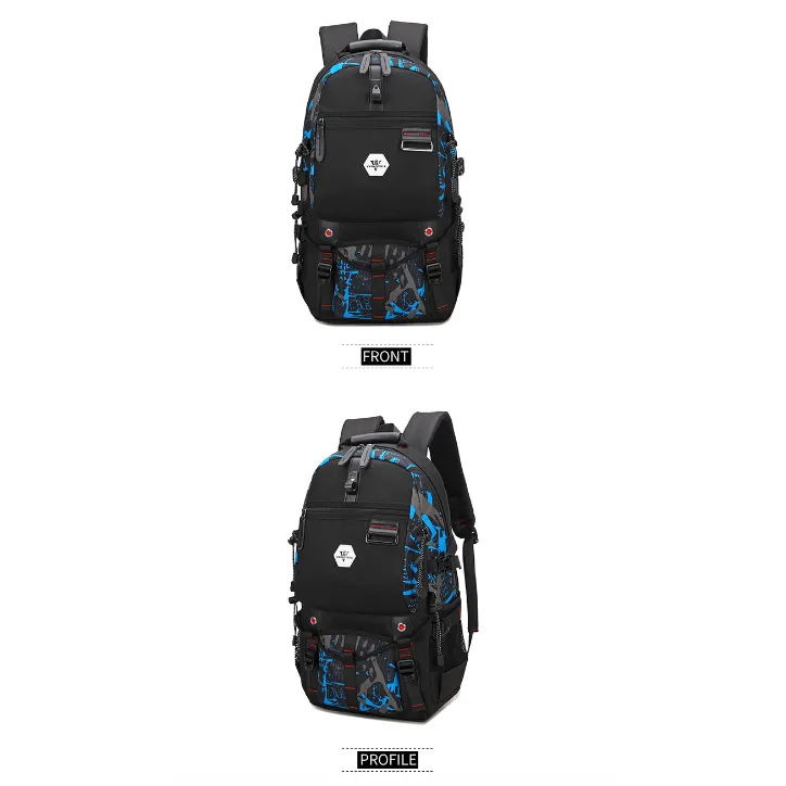 Backpack USB Charging & Water Resistant <br> Oxford
